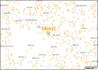 map of Kakmuž