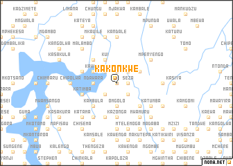 map of Kakonkwe