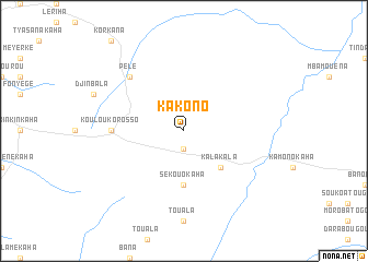 map of Kakono
