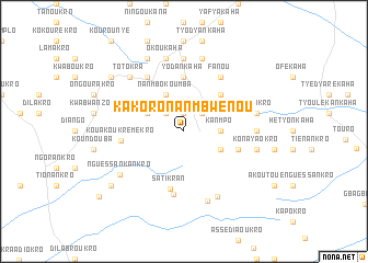 map of Kakoronanmbwénou