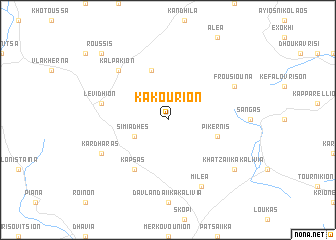 map of Kakoúrion