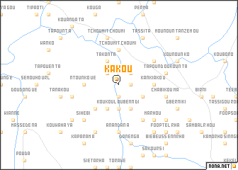 map of Kakou