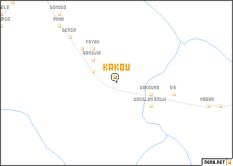 map of Kakou