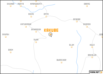 map of Kakube