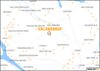 map of Kāla Babbar