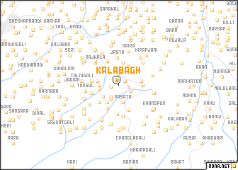 map of Kālābāgh