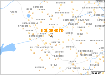 map of Kālābhāta