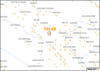 map of Kalāb