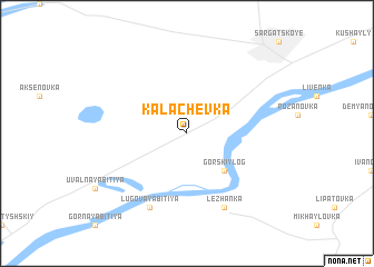 map of Kalachëvka
