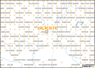 map of Kālāchita