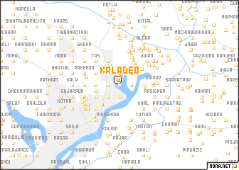 map of Kāla Deo