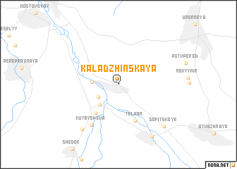 map of Kaladzhinskaya