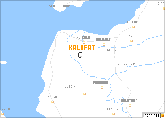 map of Kalafat