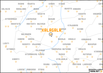 map of Kalagala