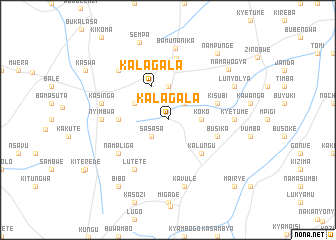 map of Kalagala