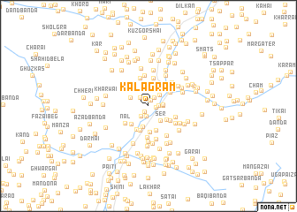 map of Kālāgrām