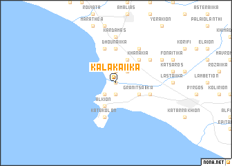 map of Kalakaíika