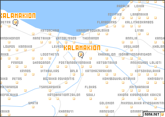 map of Kalamákion