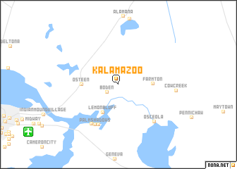 map of Kalamazoo