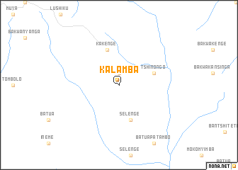 map of Kalamba