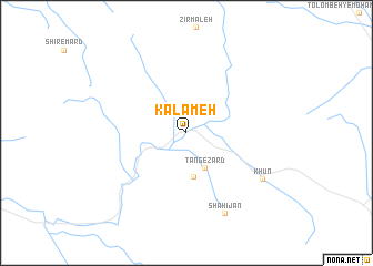 map of Kalameh