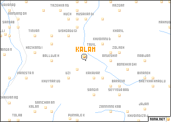 map of Kalam