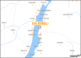 map of Kalan Boli