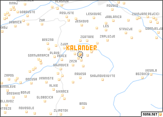 map of Kalander