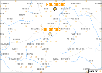 map of Kalangba