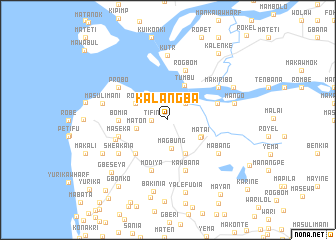 map of Kalangba