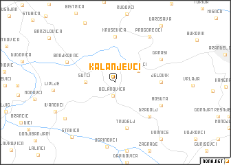 map of Kalanjevci