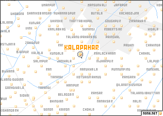 map of Kāla Pahār