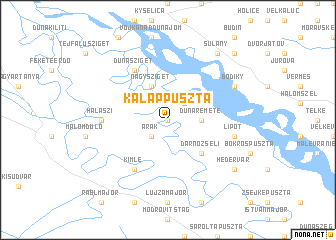 map of Kalappuszta