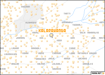 map of Kalārāwānda