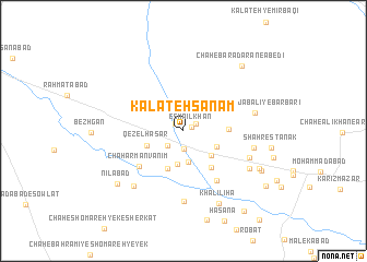 map of Kalāteh Şanam