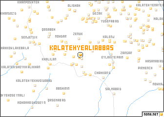 map of Kalāteh-ye ‘Alī ‘Abbās