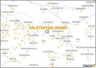 map of Kalāteh-ye ‘Alī Ḩasan