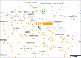 map of Kalāteh-ye Bābā