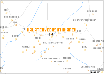 map of Kalāteh-ye Dasht Khāneh