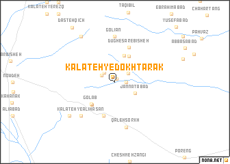 map of Kalāteh-ye Dokhtarak