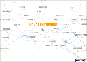 map of Kalāteh-ye Faqīr