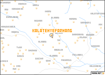 map of Kalāteh-ye Farhang
