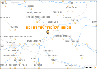 map of Kalāteh-ye Fīrūzeh Khān