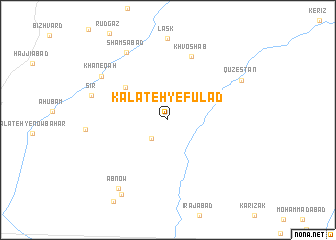 map of Kalāteh-yeFūlād