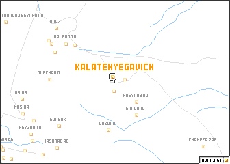 map of Kalāteh-ye Gāvīch