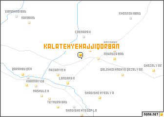 map of Kalāteh-ye Ḩājjī Qorbān