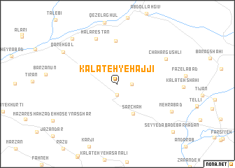 map of Kalāteh-ye Ḩājjī
