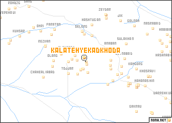 map of Kalāteh-ye Kadkhodā