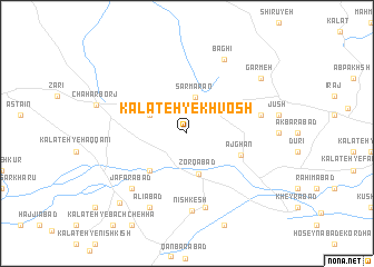 map of Kalāteh-ye Khvosh