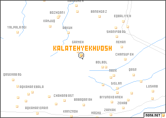 map of Kalāteh-ye Khvosh